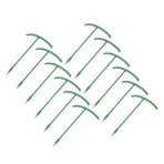 12 Sets Plant Support Stakes with Half Round Support Ring Plastic Garden Tool for Flower Pot Vegetable