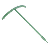 12 Sets Plant Support Stakes with Half Round Support Ring Plastic Garden Tool for Flower Pot Vegetable - 45-Degree Angle