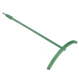 12 Sets Plant Support Stakes with Half Round Support Ring Plastic Garden Tool for Flower Pot Vegetable - Close-Up Angle