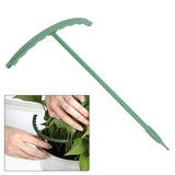 12 Sets Plant Support Stakes with Half Round Support Ring Plastic Garden Tool for Flower Pot Vegetable