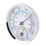 Mini Indoor Thermometer Hygrometer 2 in 1 Compact Structure Clear Scale Silver Humidity Monitor Gauge for Greenhouses