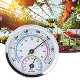 Mini Indoor Thermometer Hygrometer 2 in 1 Compact Structure Clear Scale Silver Humidity Monitor Gauge for Greenhouses - Extra Image