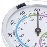 Mini Indoor Thermometer Hygrometer 2 in 1 Compact Structure Clear Scale Silver Humidity Monitor Gauge for Greenhouses