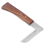 Steel L Shape Hoof Knife Ergonomic Curved Handle Hoof Trimming Tool for Farm Horse Single Blade On Left Hand