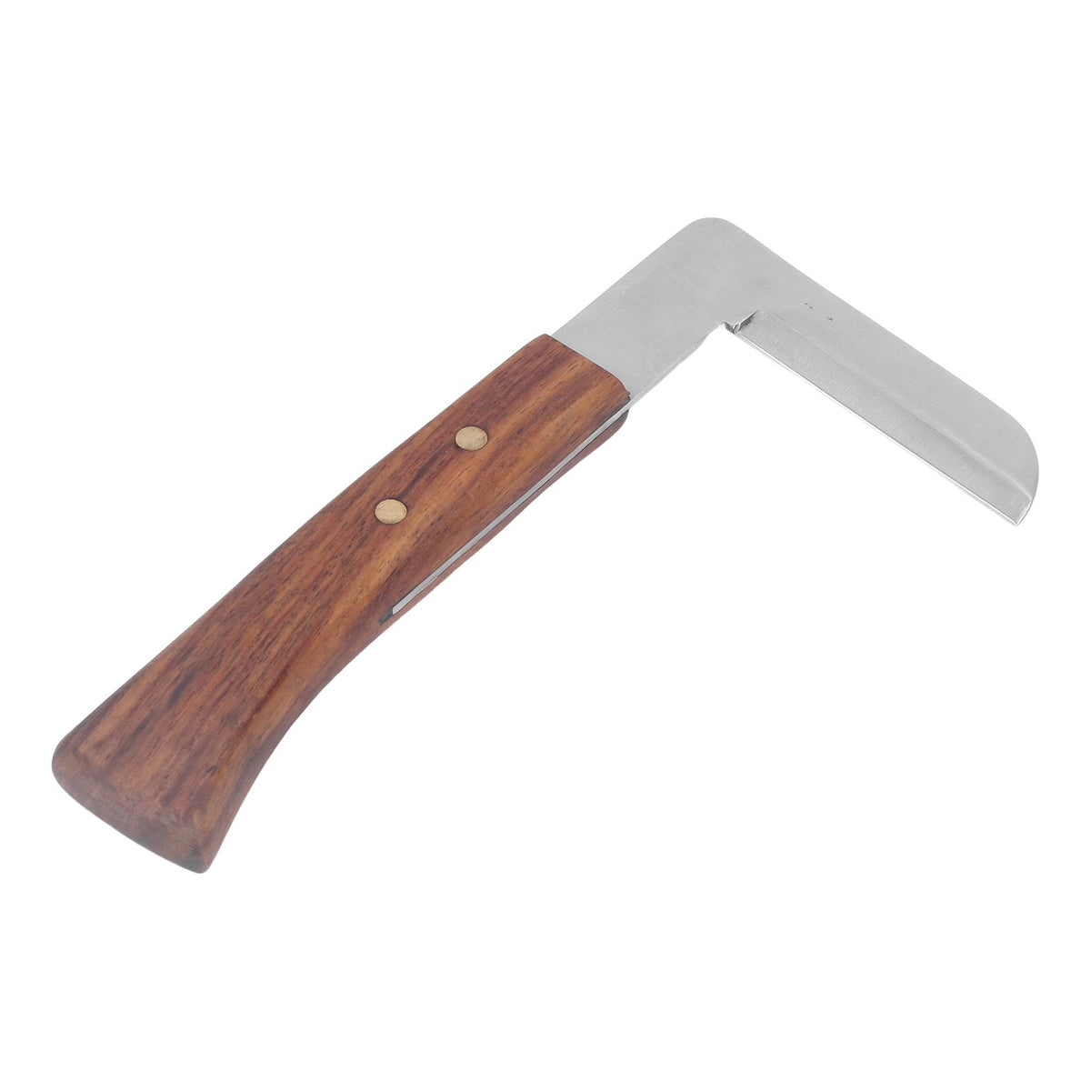 Steel L Shape Hoof Knife Ergonomic Curved Handle Hoof Trimming Tool for Farm Horse Single Blade On Left Hand