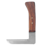 Steel L Shape Hoof Knife Ergonomic Curved Handle Hoof Trimming Tool for Farm Horse Single Blade On Left Hand