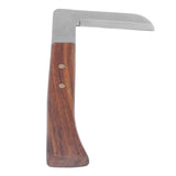 Steel L Shape Hoof Knife Ergonomic Curved Handle Hoof Trimming Tool for Farm Horse Single Blade On Left Hand - Extra Image