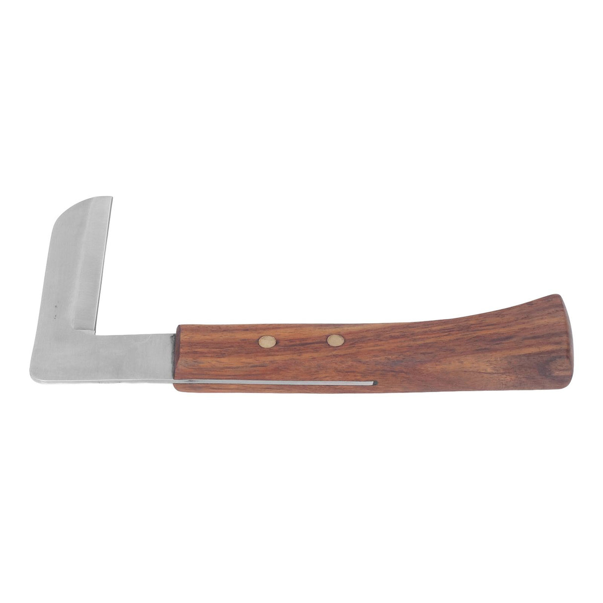Steel L Shape Hoof Knife Ergonomic Curved Handle Hoof Trimming Tool for Farm Horse Single Blade On Left Hand