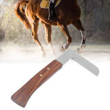Steel L Shape Hoof Knife Ergonomic Curved Handle Hoof Trimming Tool for Farm Horse Single Blade On Left Hand