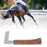 Steel L Shape Hoof Knife Ergonomic Curved Handle Hoof Trimming Tool for Farm Horse Single Blade On Left Hand