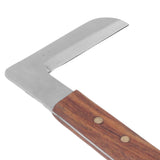 Steel L Shape Hoof Knife Ergonomic Curved Handle Hoof Trimming Tool for Farm Horse Single Blade On Left Hand