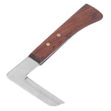 Steel L Shape Hoof Knife Ergonomic Curved Handle Hoof Trimming Tool for Farm Horse Single Blade On Right Hand - Extra Image