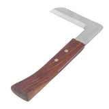 Steel L Shape Hoof Knife Ergonomic Curved Handle Hoof Trimming Tool for Farm Horse Single Blade On Right Hand