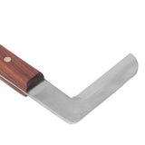 Steel L Shape Hoof Knife Ergonomic Curved Handle Hoof Trimming Tool for Farm Horse Single Blade On Right Hand