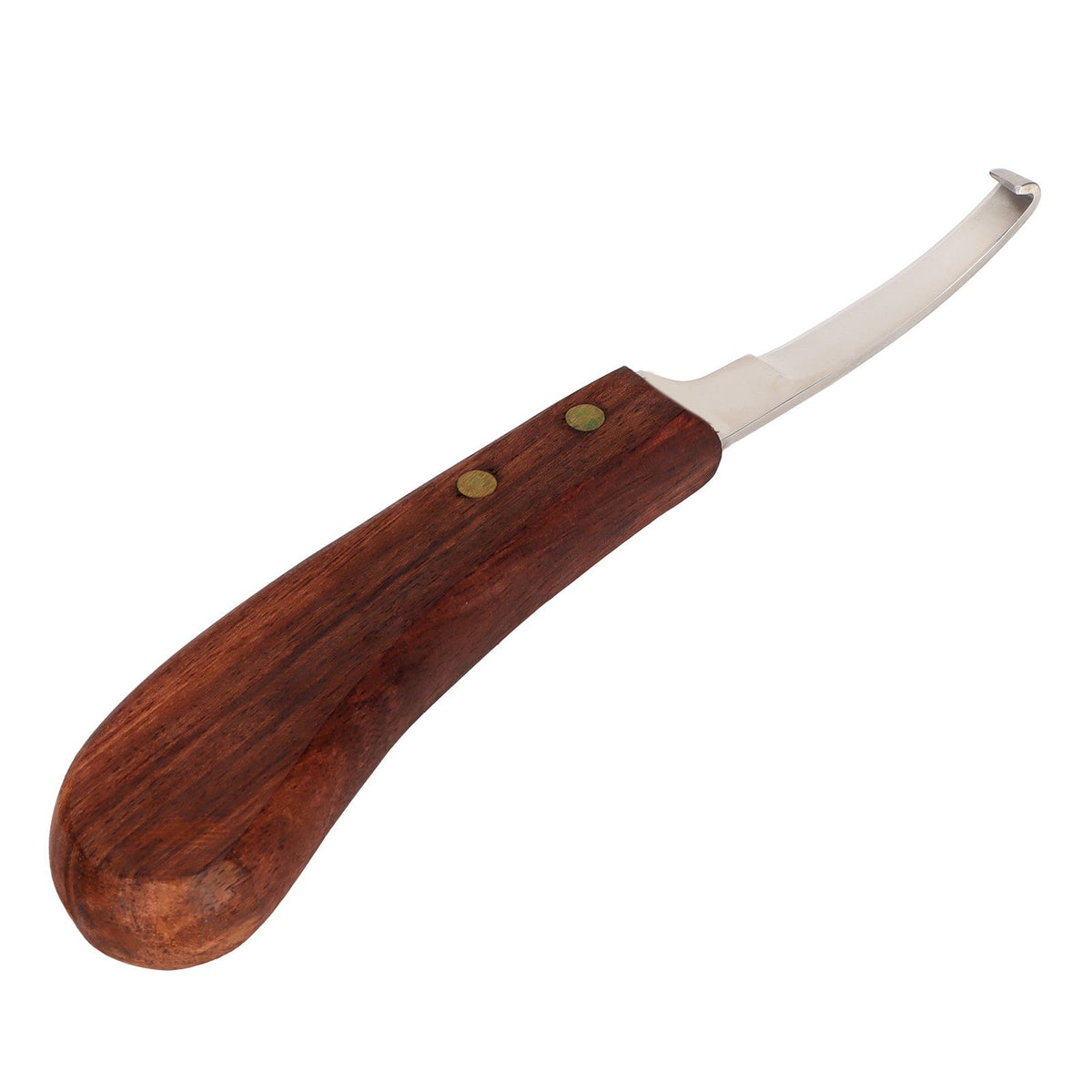 Steel Hoof Knife with Wooden Handle Pointed Cattle Livestock Hand Hoof Trimming Tool for FarmRight Hand
