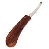 Steel Hoof Knife with Wooden Handle Pointed Cattle Livestock Hand Hoof Trimming Tool for FarmRight Hand