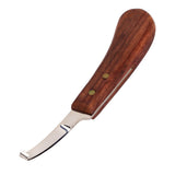 Steel Hoof Knife with Wooden Handle Pointed Cattle Livestock Hand Hoof Trimming Tool for FarmRight Hand