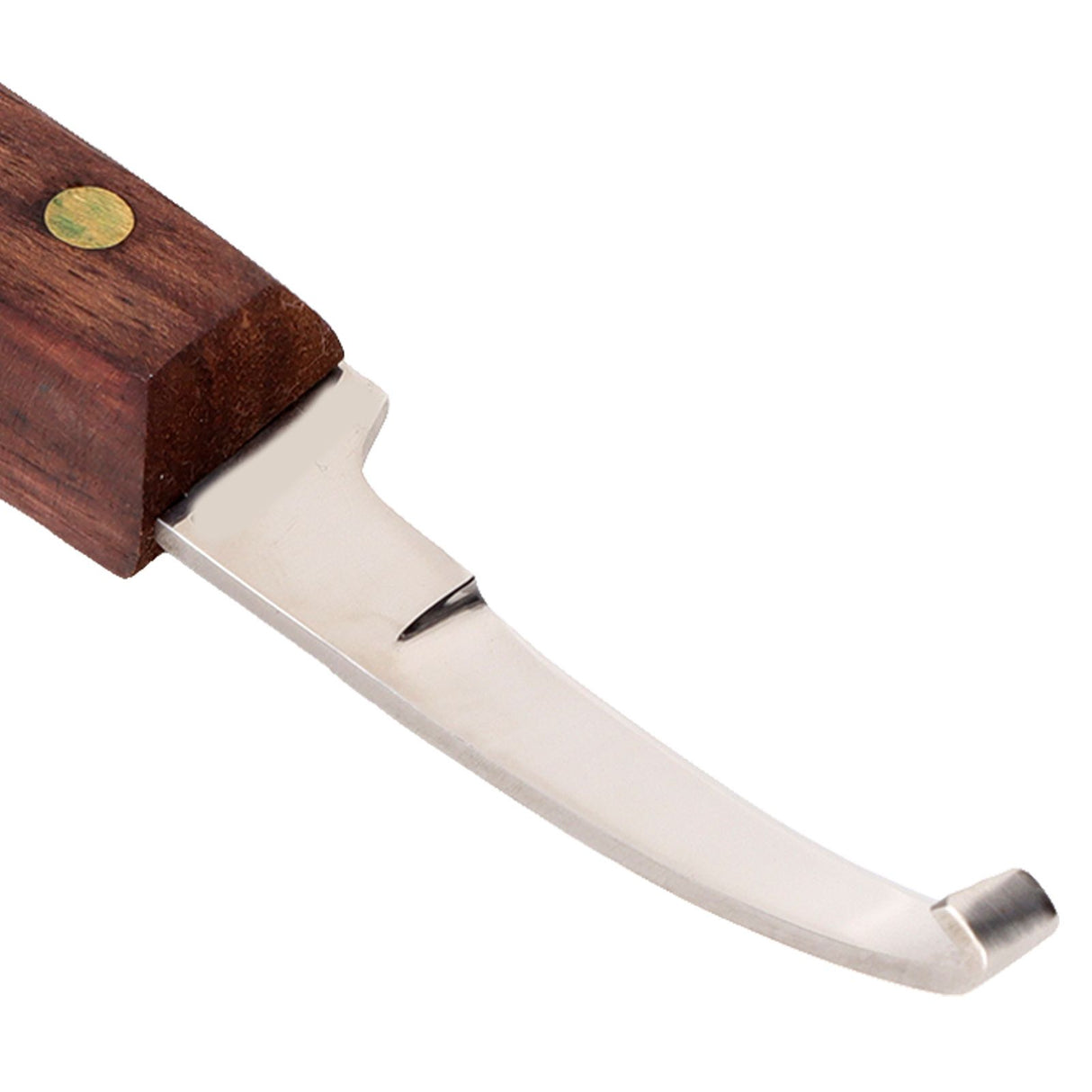 Steel Hoof Knife with Wooden Handle Pointed Cattle Livestock Hand Hoof Trimming Tool for FarmRight Hand