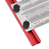 T Rule Stainless Steel Silver Scribing Ruler Woodworking Measuring Tool Positioning Gauge 12in