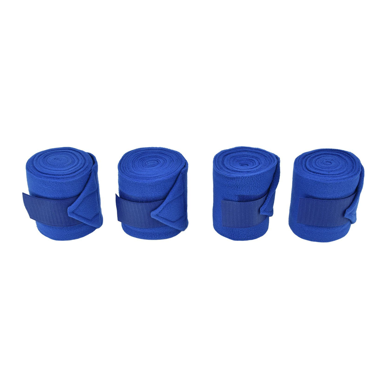 4Pcs Horse Leg Warp Hoop and Loop Fastener Guard Soft Polyester Set Kit for Dog Cow Cat Blue