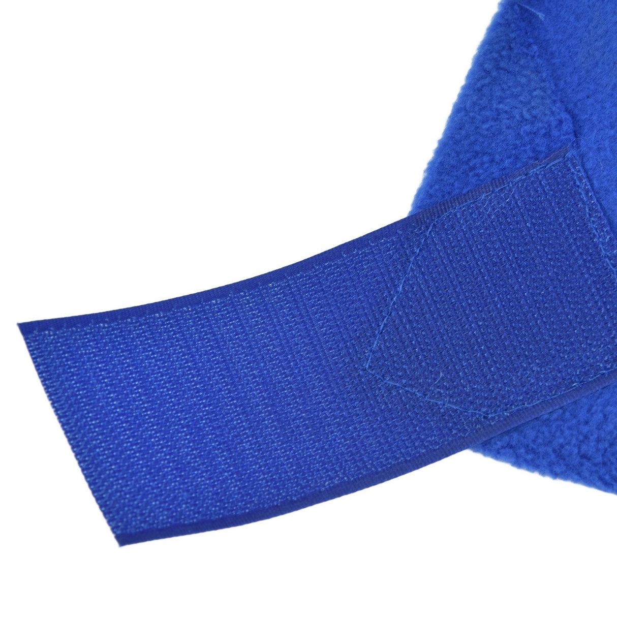 4Pcs Horse Leg Warp Hoop and Loop Fastener Guard Soft Polyester Set Kit for Dog Cow Cat Blue