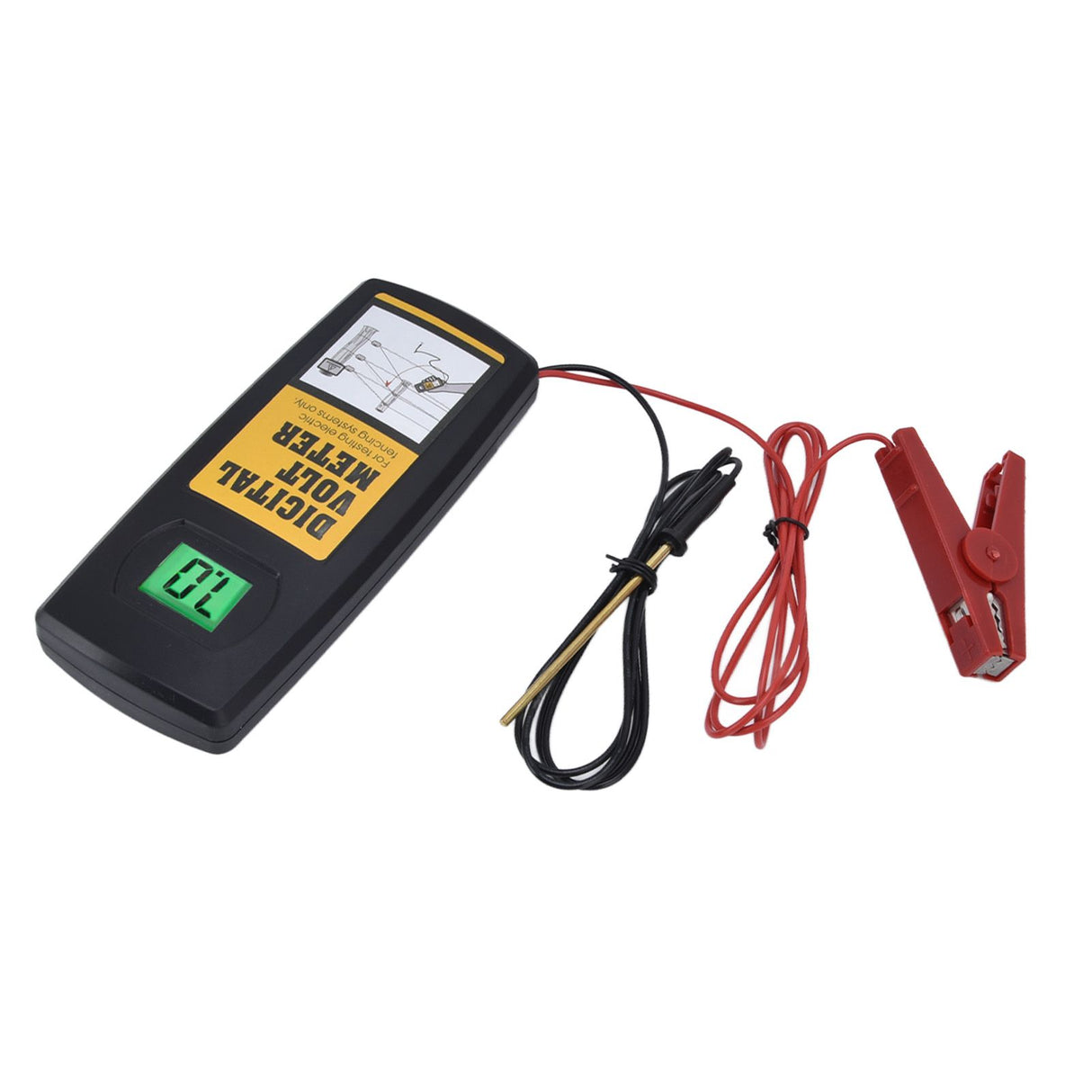 Electric Fence Voltage Meter 9.9KV LCD Digital Display Voltage Tester with Backlight 200‑9900V