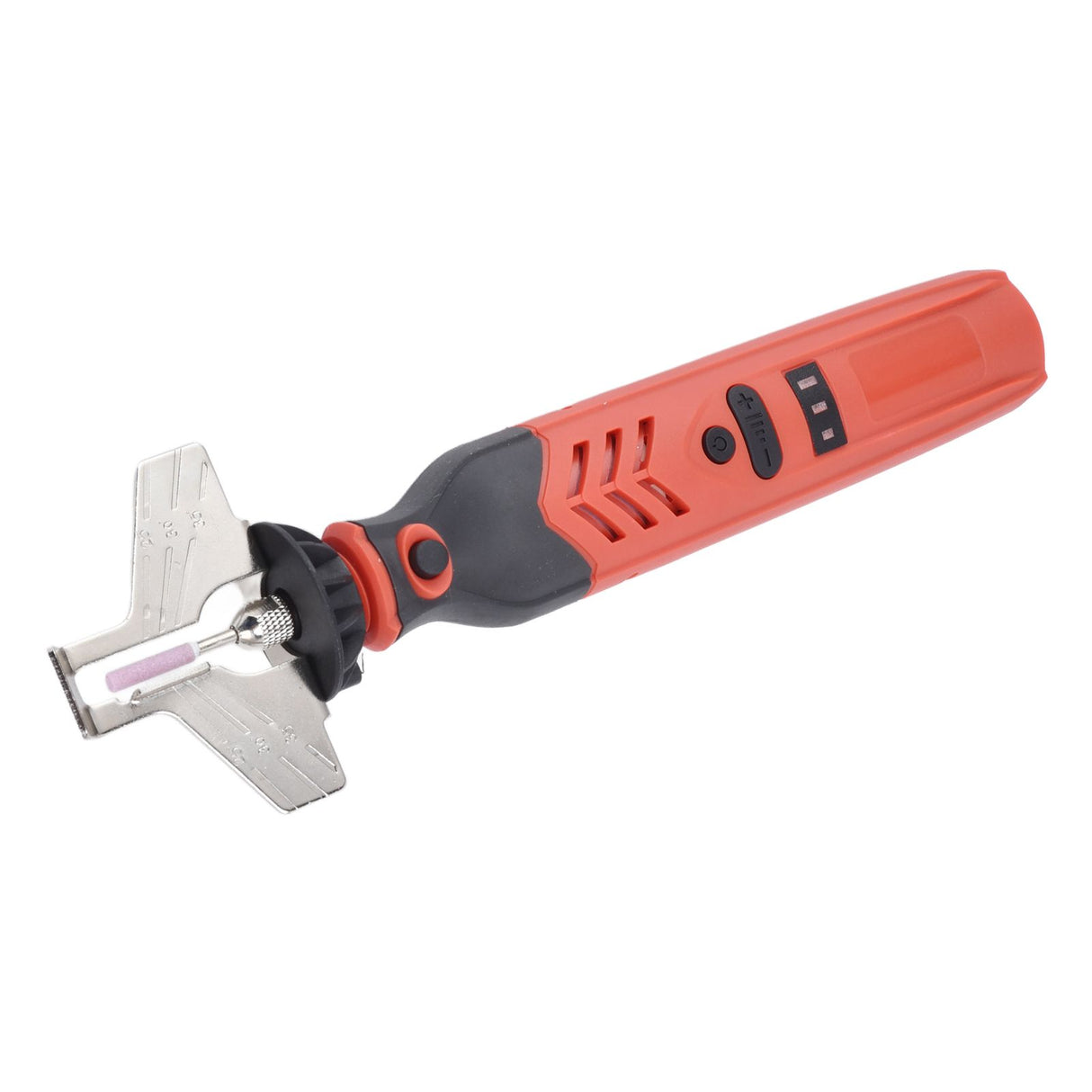 DC3.6V Cordless Saw Sharpener Kit Handheld Chainsaw Sharpening Kit Red Chain Saw Sharpen Tool Set