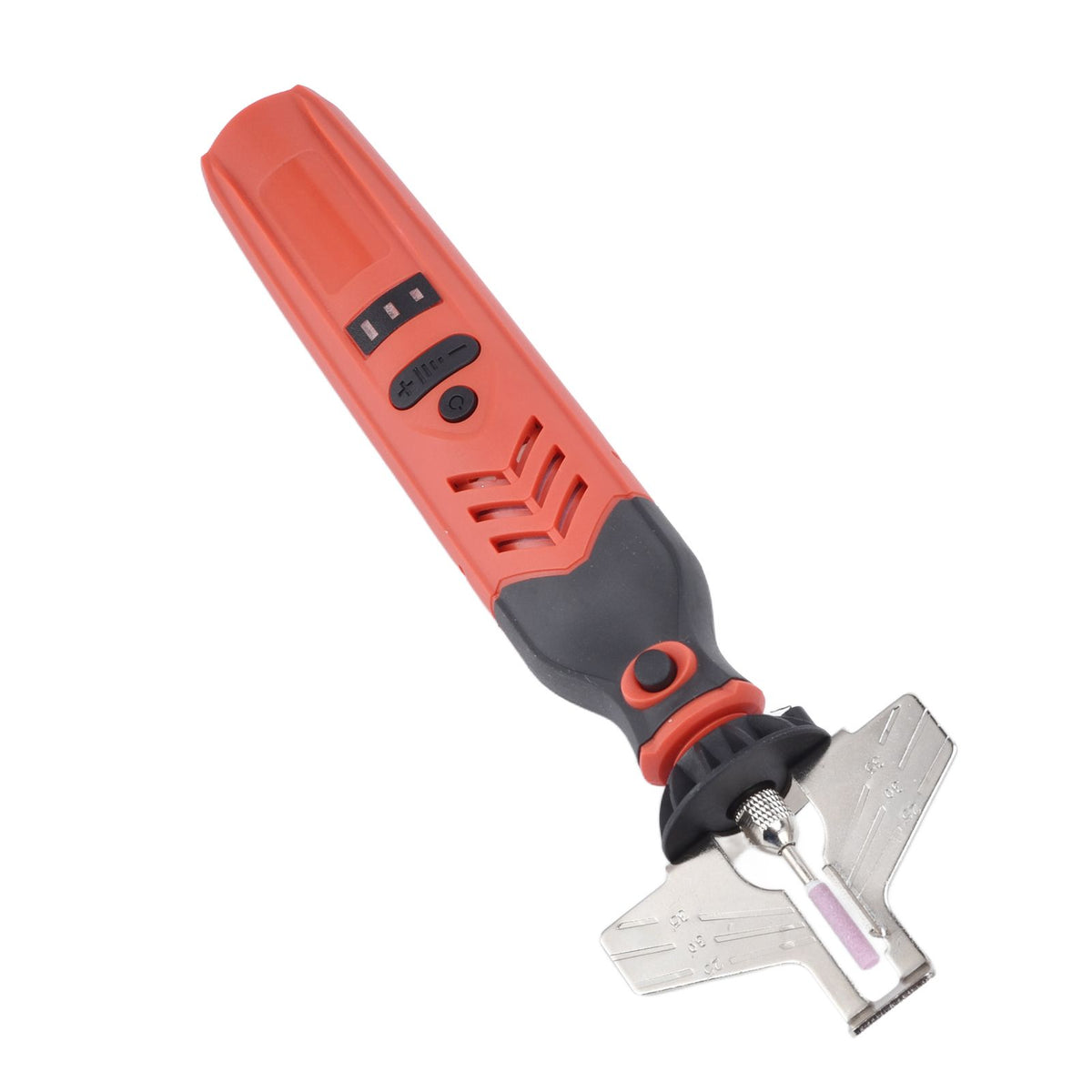 DC3.6V Cordless Saw Sharpener Kit Handheld Chainsaw Sharpening Kit Red Chain Saw Sharpen Tool Set