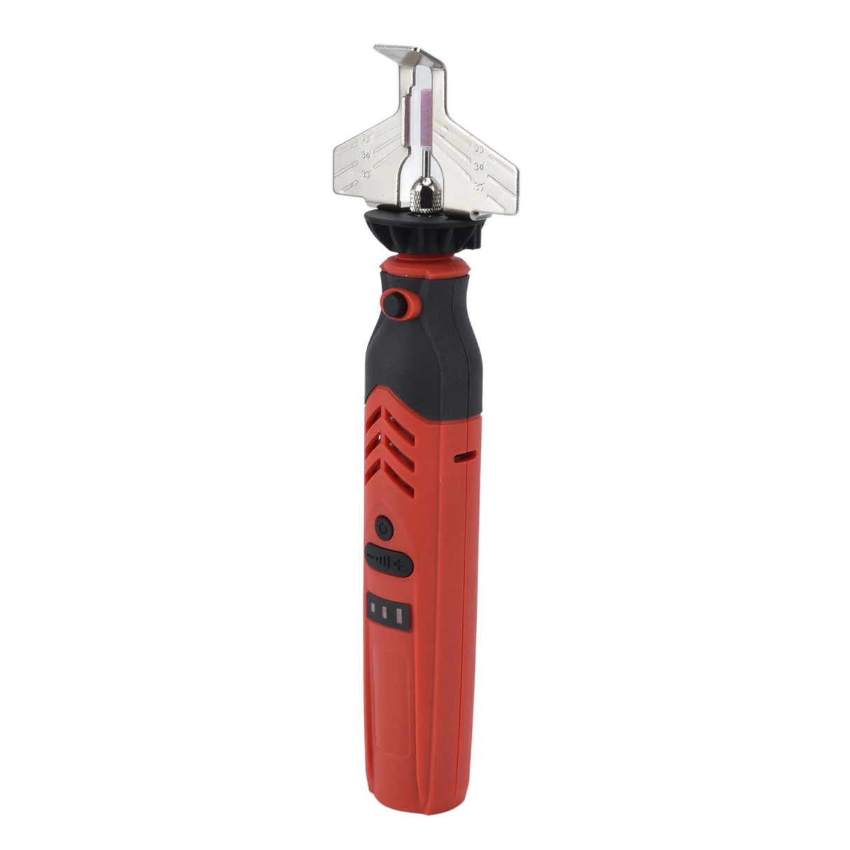 DC3.6V Cordless Saw Sharpener Kit Handheld Chainsaw Sharpening Kit Red Chain Saw Sharpen Tool Set