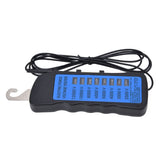 12KV Neon Fence Voltage Tester 2000 to 12000V 8 Neon Indicator Lights Waterproof Fence Tester for Farms - Rear View
