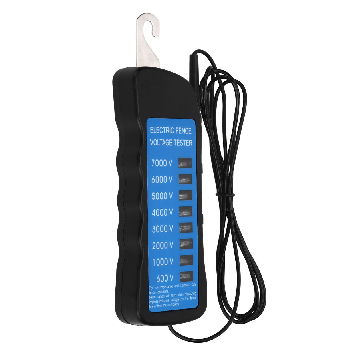 Electric Fence Tester Multi Light Voltage Detection Portable for Farm Supply Fencing ABS 7000V