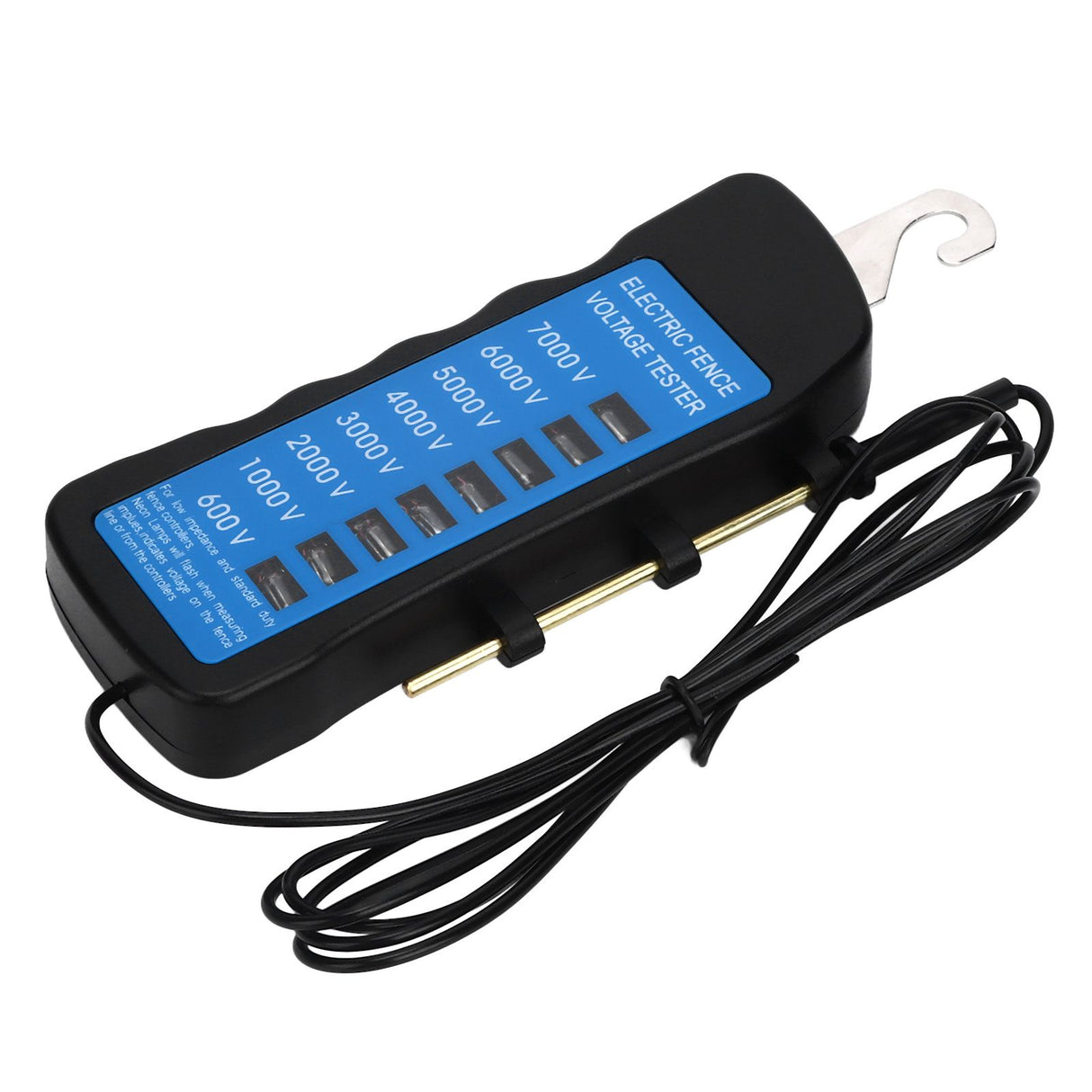Electric Fence Tester Multi Light Voltage Detection Portable for Farm Supply Fencing ABS 7000V