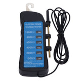 Electric Fence Tester Voltage Meter 10000V Waterproof Portable Tool with 6pcs Light for Farm - Side View