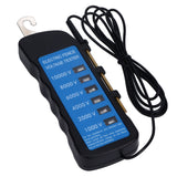 Electric Fence Tester Voltage Meter 10000V Waterproof Portable Tool with 6pcs Light for Farm - 45-Degree Angle