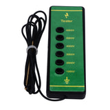 Electric Fence Voltage Tester 6 Indicator Light Maximum 6000V Animal Fence Fault Finder for Farms Livestock Enclosures - Close-Up Angle
