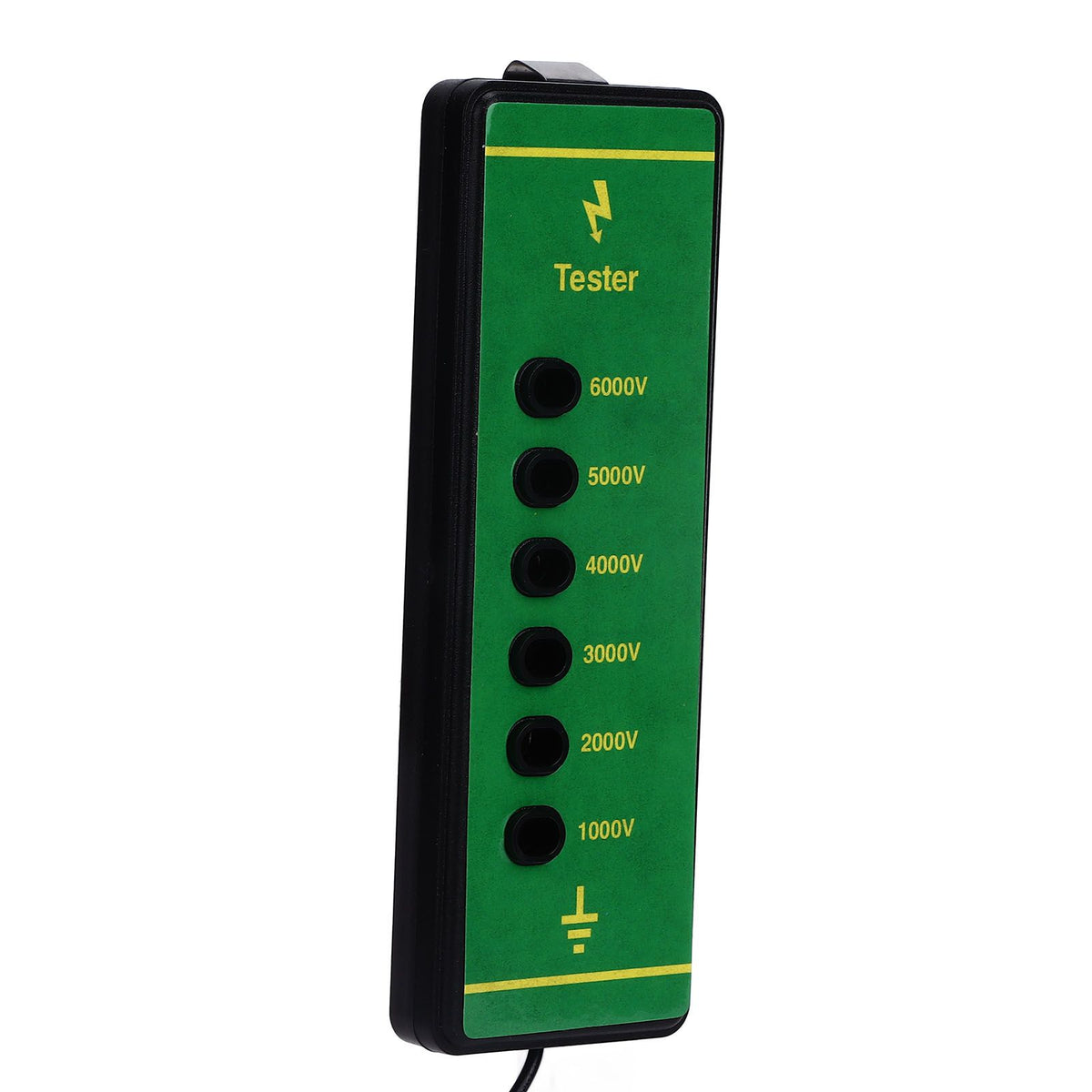 Electric Fence Voltage Tester 6 Indicator Light Maximum 6000V Animal Fence Fault Finder for Farms Livestock Enclosures