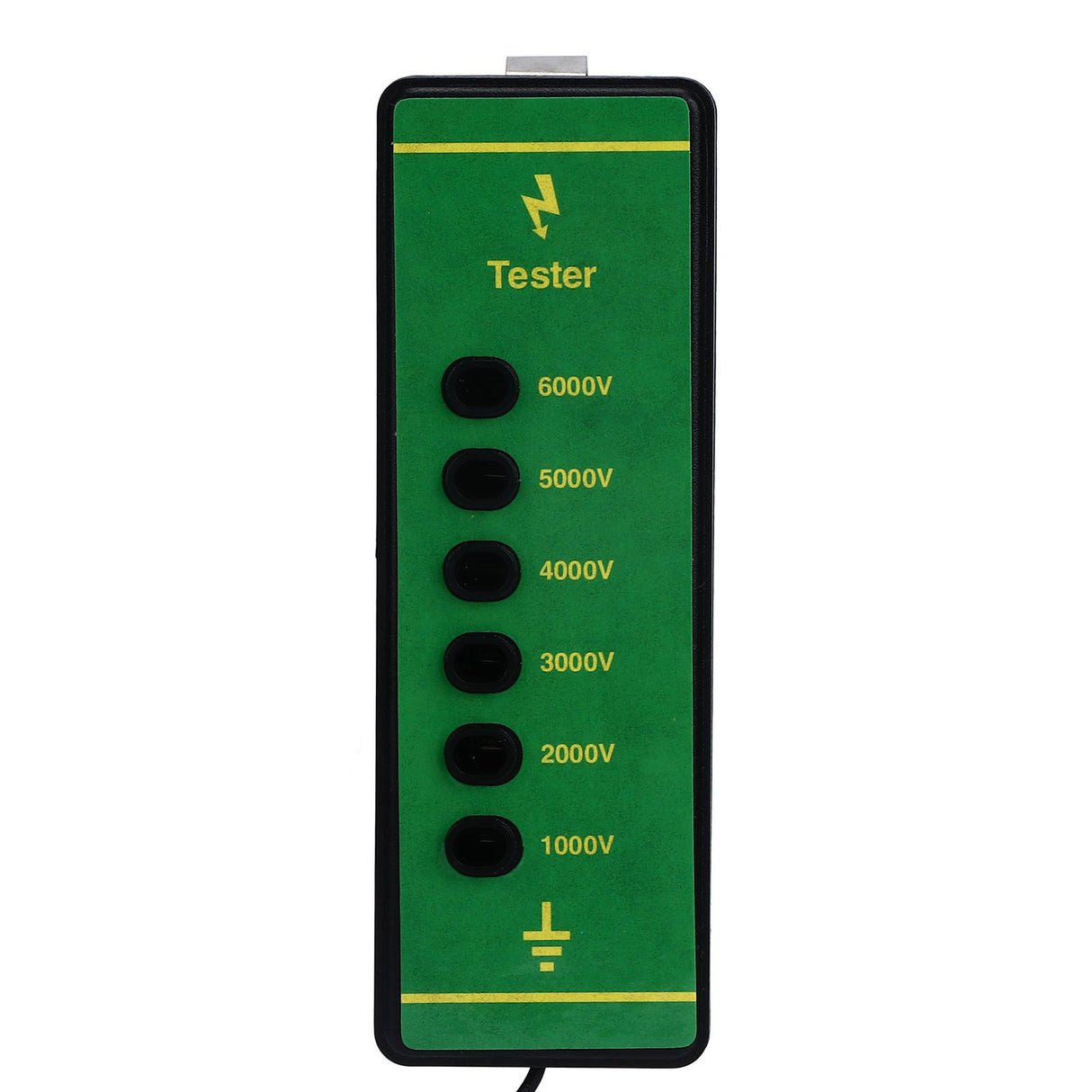 Electric Fence Voltage Tester 6 Indicator Light Maximum 6000V Animal Fence Fault Finder for Farms Livestock Enclosures