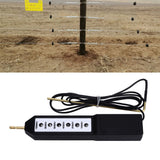 Electric Fence Tester Waterproof Voltage Meter 10KV Portable Tool with 6pcs Light for Farm