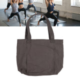 Yoga Tote Bag Large Capacity Portable Yoga Mat Carrier for Office Workout Travel Beach Gym Gray - Extra Image