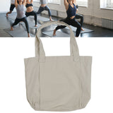 Yoga Tote Bag Large Capacity Portable Yoga Mat Carrier for Office Workout Travel Beach Gym Khaki - Extra Image
