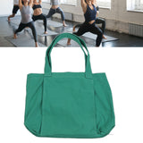 Yoga Tote Bag Large Capacity Portable Yoga Mat Carrier for Office Workout Travel Beach Gym Green