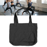 Yoga Tote Bag Large Capacity Portable Yoga Mat Carrier for Office Workout Travel Beach Gym Black - Extra Image