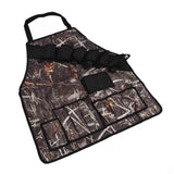BBQ Apron Oxford Cloth Lightweight Kitchen Chef Grilling Apron for BBQ Grilling Cooking Reed Color - Top-Down View