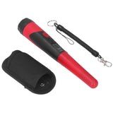Metal Detector Professional High Sensitivity Portable Handheld Metal Detector with LCD Display Flashlight Function Red