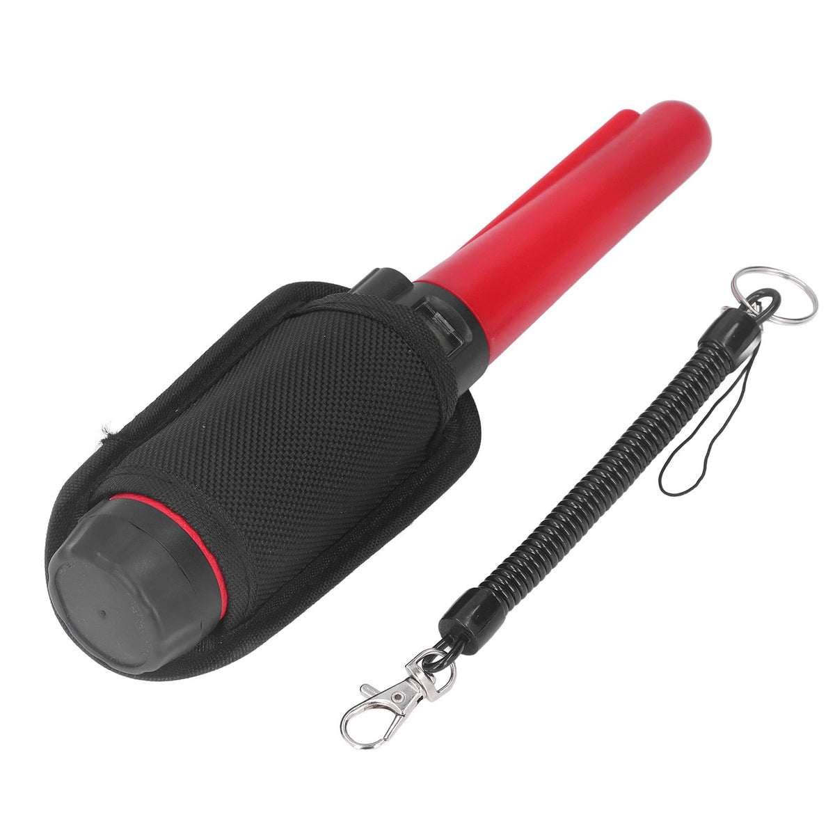 Metal Detector Professional High Sensitivity Portable Handheld Metal Detector with LCD Display Flashlight Function Red