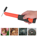Metal Detector Professional High Sensitivity Portable Handheld Metal Detector with LCD Display Flashlight Function Orange