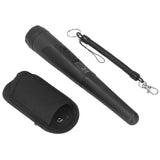 Metal Detector Professional High Sensitivity Portable Handheld Metal Detector with LCD Display Flashlight Function Black - Side View