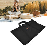 Folding Table Storage Bag Sponge Interlayer Waterproof Oxford Cloth Black Outdoor Multifunctional Carrying Bag for Picnic - Extra Image