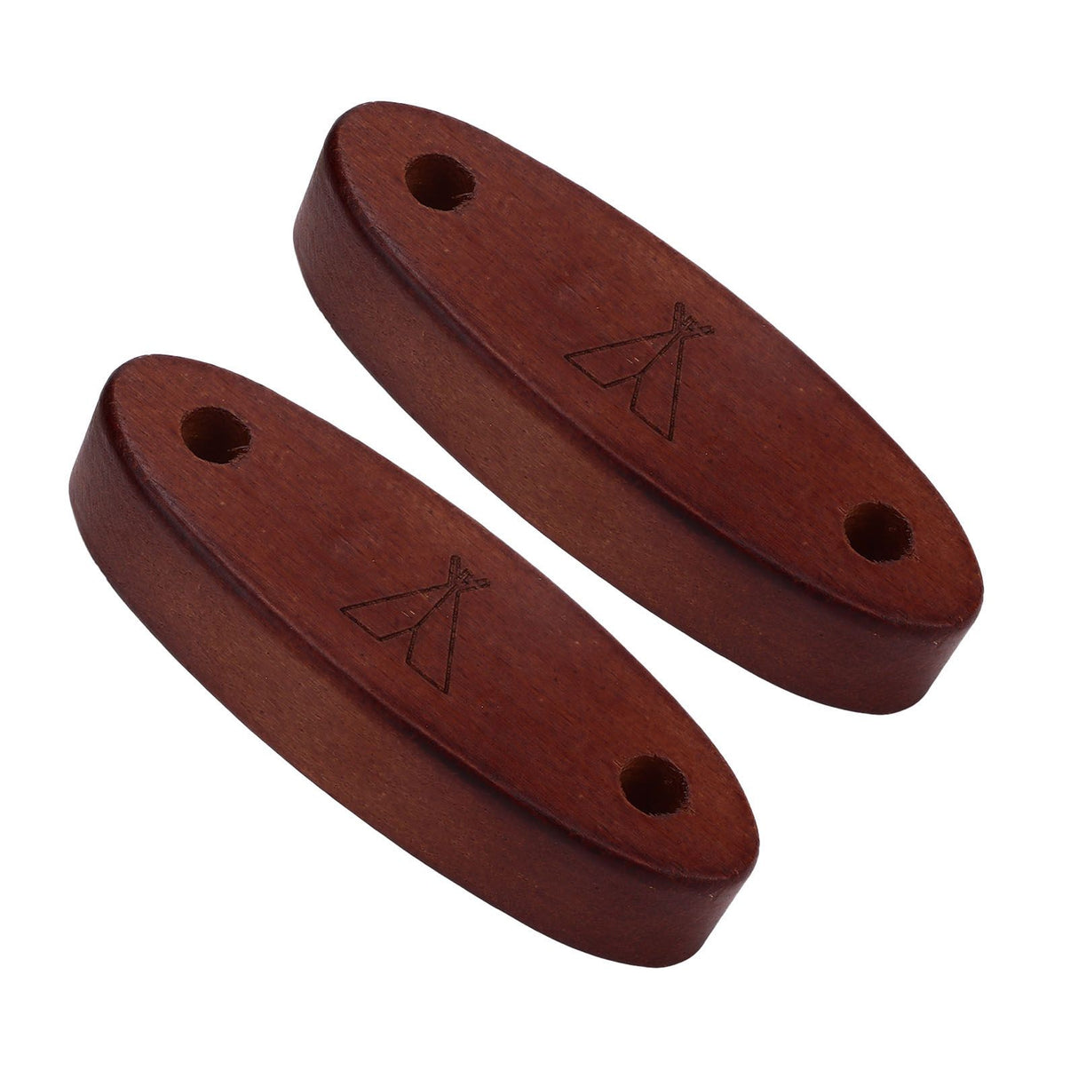 2pcs Wooden Tent Rope Buckle 8mm Windproof Rope Buckle Rope Adjustment Accessories for Camping