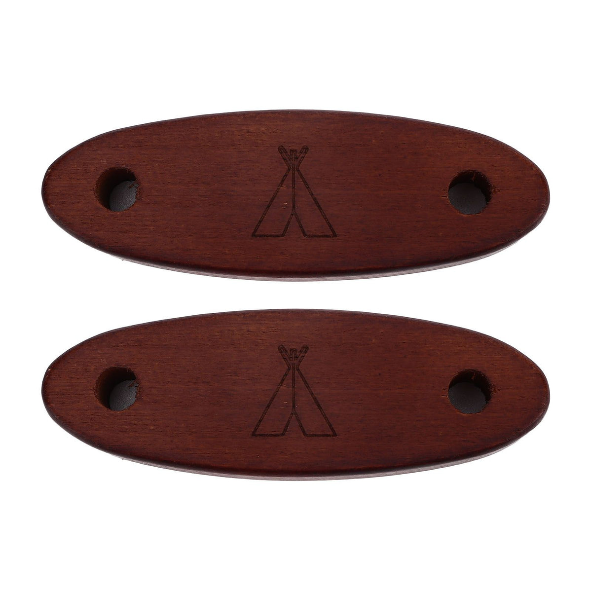 2pcs Wooden Tent Rope Buckle 8mm Windproof Rope Buckle Rope Adjustment Accessories for Camping
